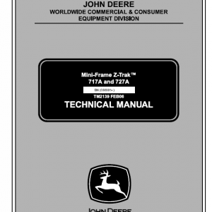 John Deere 717a, 727a Ztrak Technical Service Manual