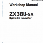 Hitachi Zx38u-5a Excavator Service Manual