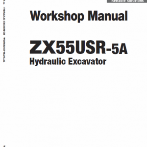 Hitachi Zx55usr-5a Excavator Service Manual