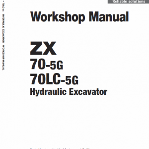 Hitachi ZX70-5G, ZX70LC-5G Excavator Service Repair Manual