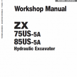 Hitachi Zx75us-5a And Zx85us-5a Excavator Service Manual