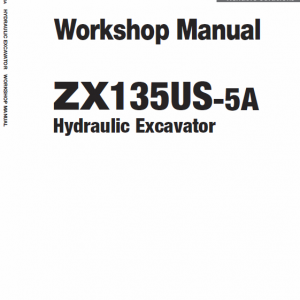 Hitachi Zx135us-5a And Zx135us-5b Excavator Service Manual