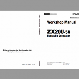 Hitachi ZX20U-5A Excavator Service Manual