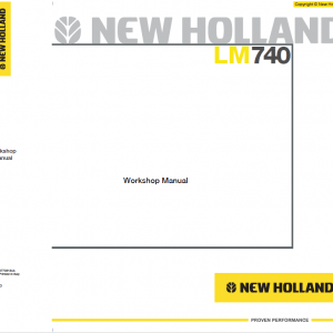 New Holland Lm1440, Lm740 Telehandlers Service Manual