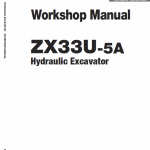 Hitachi Zx33u-5a Excavator Service Manual