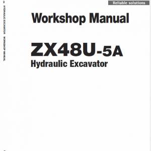 Hitachi ZX48U-5A Mini Excavator Service Repair Manual