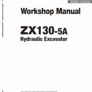 Hitachi Zx130-5a Excavator Service Manual