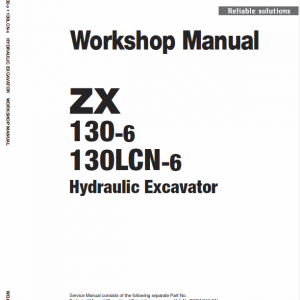 Hitachi Zx130-6 And Zx130lcn-6 Excavator Service Manual