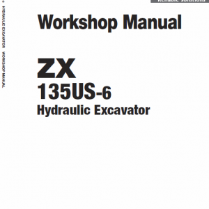 Hitachi Zx135us-6 Excavator Service Manual