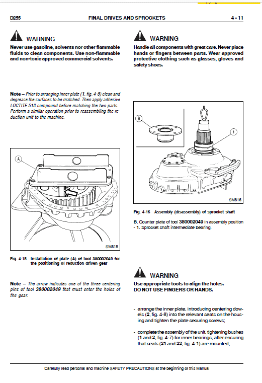 New Holland D255 Bulldozer Dozer Service Manual