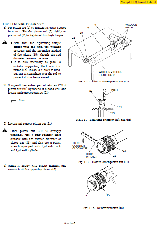 New Holland E200sr Excavator Service Manual