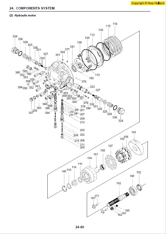 New Holland E140csr Excavator Service Manual