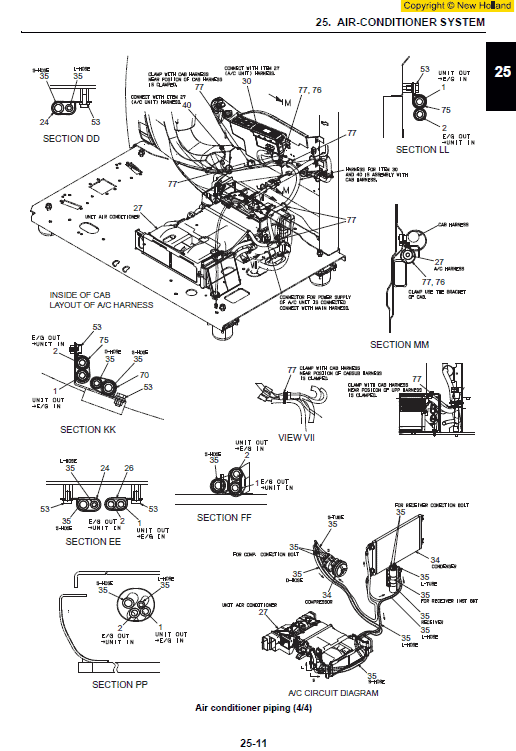 New Holland E140csr Excavator Service Manual