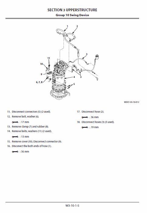 Hitachi Zh210lc-5b Excavator Service Manual