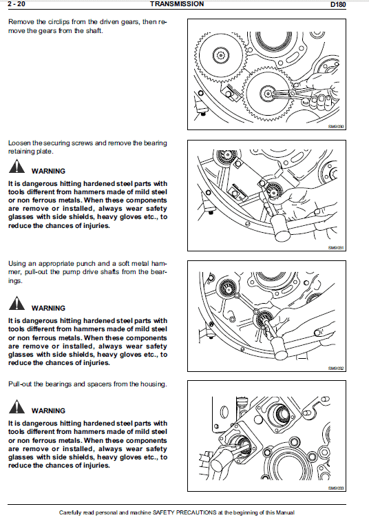 New Holland D180 Tier 2 & Tier 3 Crawler Dozer Service Manual