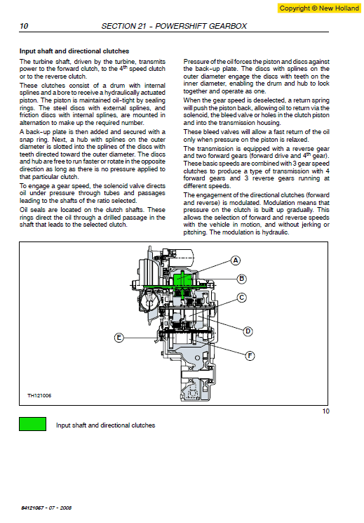 New Holland Lm1060 Telehandlers Service Manual