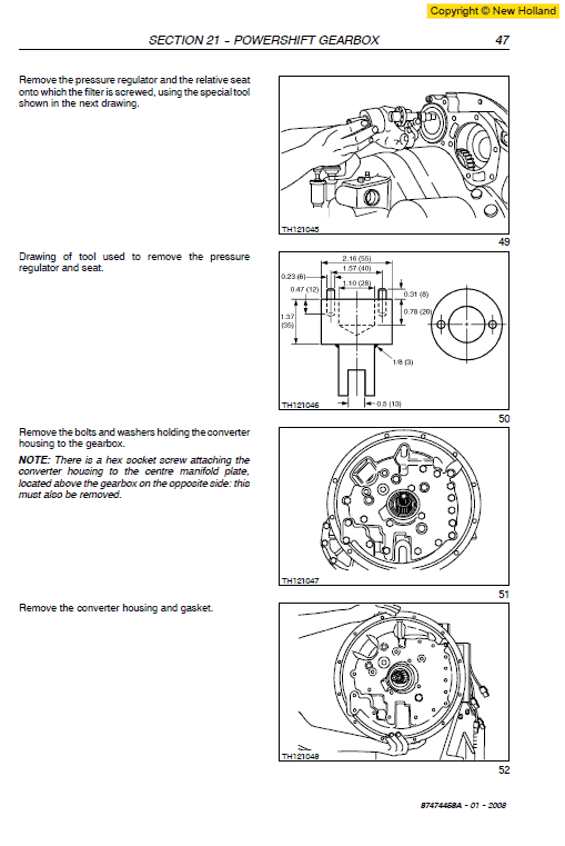 New Holland Lm1133 Telehandlers Service Manual