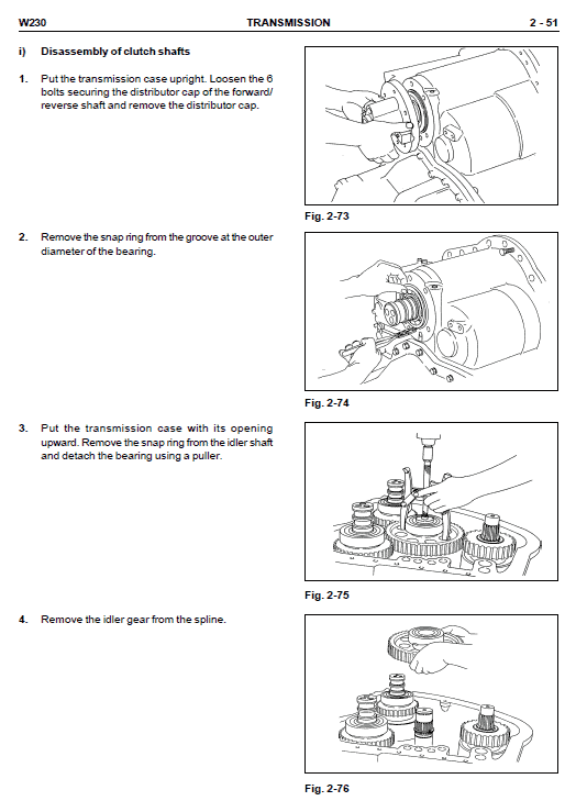 New Holland W230 Wheeled Loader Service Manual