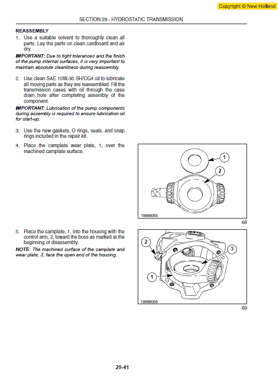 New Holland L160 And L170 Skidsteer Service Manual