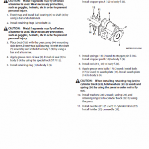 Hitachi Zx33u-5a  Excavator Service Manual