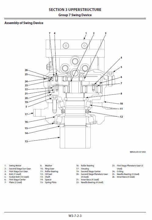 Hitachi Zx48u-5a Excavator Service Manual