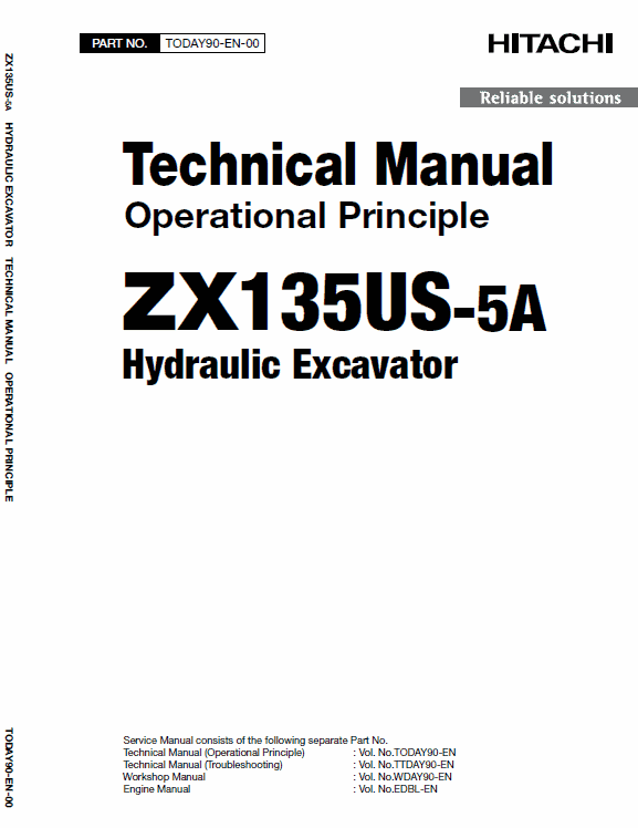 Hitachi Zx135us-5a And Zx135us-5b Excavator Service Manual