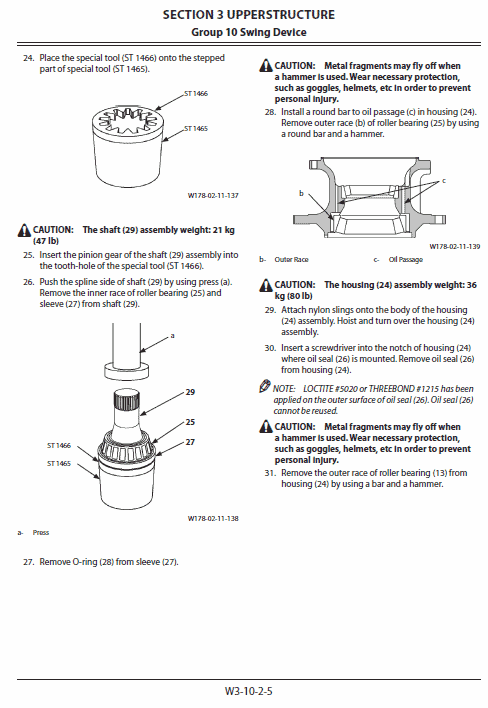 Hitachi Zx130-5b And Zx130lcn-5b Excavator Service Manual