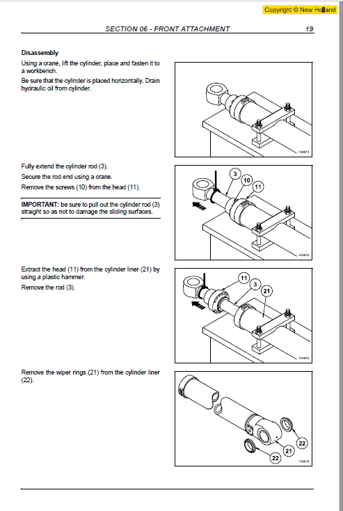 New Holland Mh5.6, Mh City And Mh Plus Excavator Manual