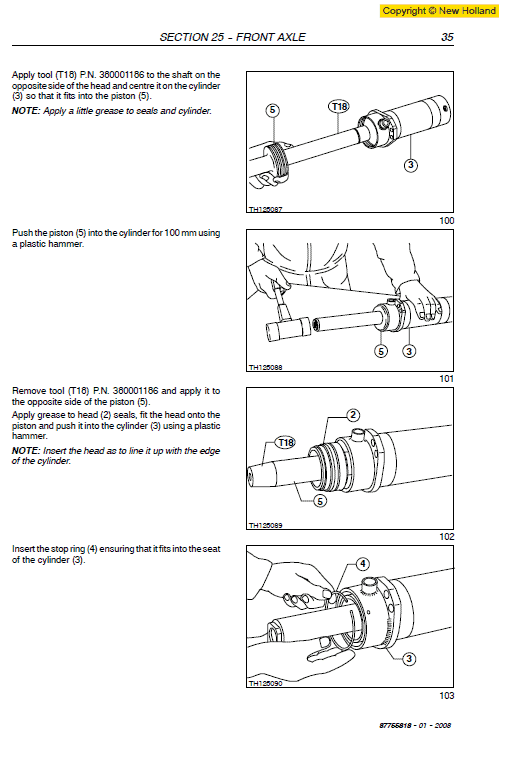 New Holland Lm1330 And Lm1333 Telehandlers Service Manual