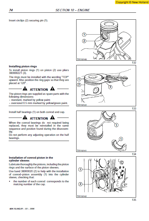 New Holland Lm1340, Lm1342 And Lm1345 Telehandlers Manual