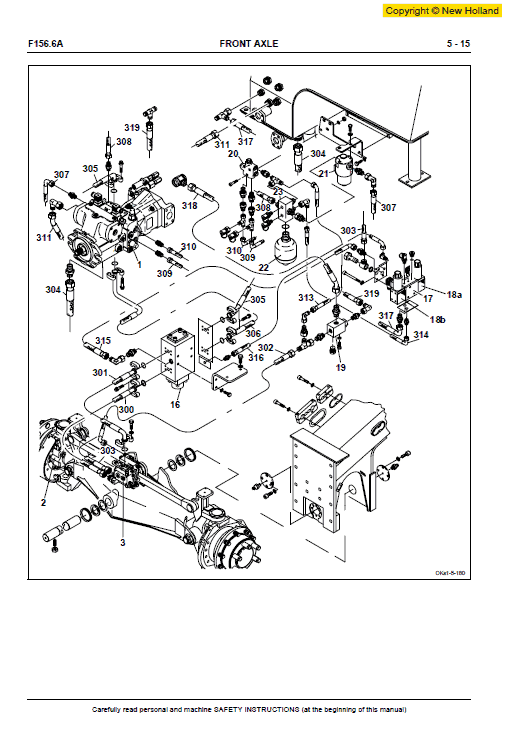 New Holland F156.6 And F156.6a Grader Service Manual