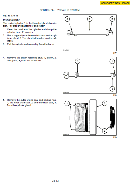 New Holland Ls140 And Ls150 Skidsteer Service Manual