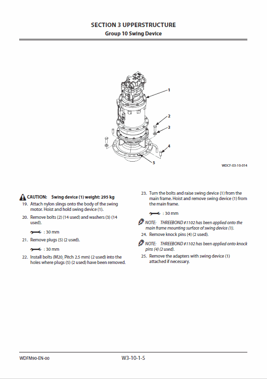 Hitachi Zh200-5a And Zh200lc-5a Excavator Service Manual