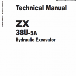 Hitachi Zx38u-5a Excavator Service Manual