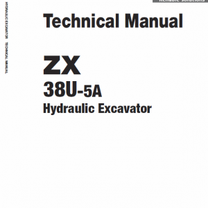 Hitachi Zx38u-5a  Excavator Service Manual