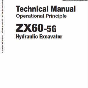 Hitachi Zx60-5g Excavator Service Manual