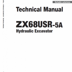 Hitachi Zx68usr-5a Excavator Service Manual