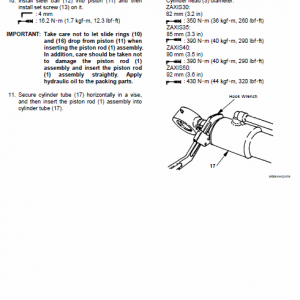 Hitachi Zx30, Zx35, Zx40 And Zx50 Zaxis Excavator Service Manual