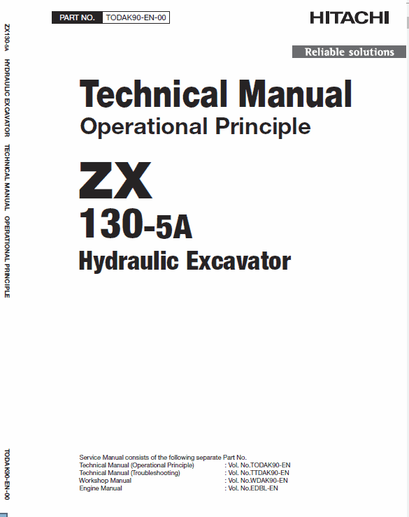 Hitachi Zx130-5a Excavator Service Manual