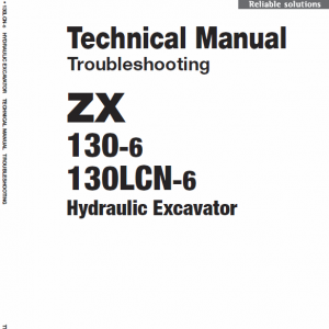 Hitachi Zx130-6 And Zx130lcn-6 Excavator Service Manual