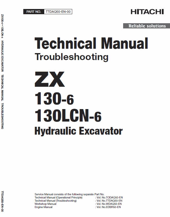 Hitachi Zx130-6 And Zx130lcn-6 Excavator Service Manual