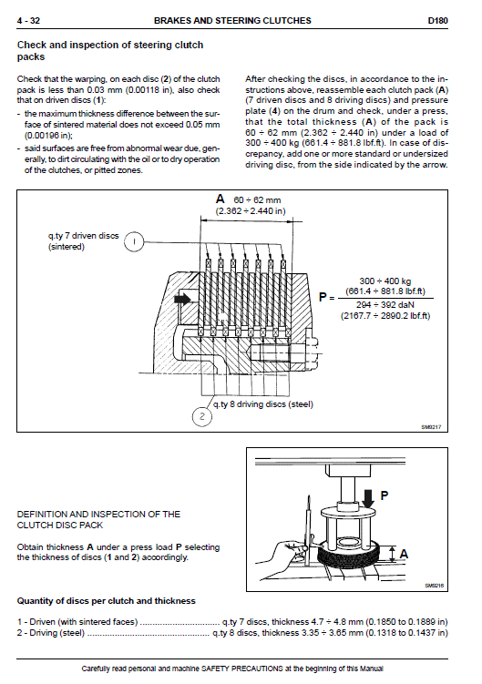 New Holland D180 Bulldozer Dozer Service Manual