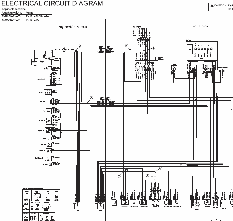 diagram、ブルゾン Hitachi ZX17U-5A and ZX19U-5A Excavator Service Repair Manual