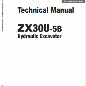 Hitachi Zx30u-5b Excavator Service Manual