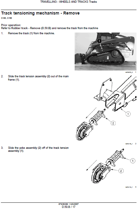 New Holland L180, L185 And L190 Skidsteer Service Manual