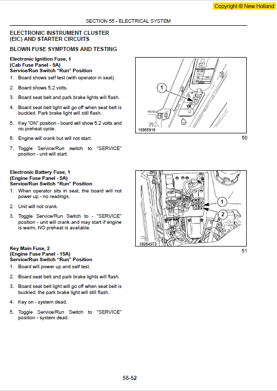 New Holland Ls140 And Ls150 Skidsteer Service Manual