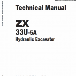 Hitachi Zx33u-5a Excavator Service Manual