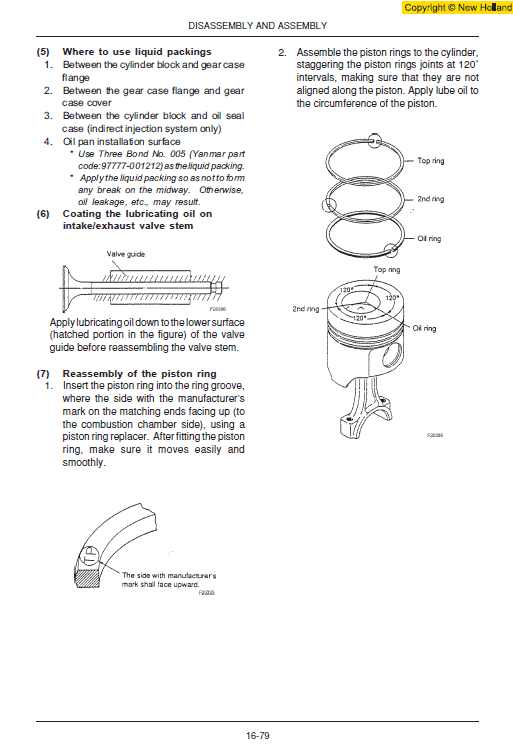 New Holland E16 And E18 Mini Excavator Service Manual