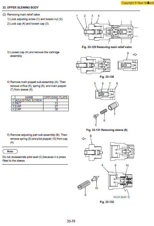 New Holland E70bsr Midi Excavator Service Manual