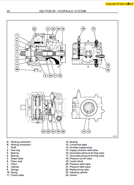 New Holland Mh5.6, Mh City And Mh Plus Excavator Manual